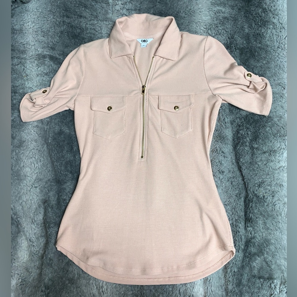 GBG Los Angeles Quarter Zip Business Casual Top